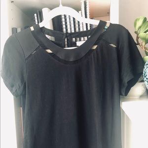 XS JCrew Black Cotton T-shirt